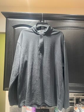 Spyder Pullover Men’s 2XL Black Quarter Zip Long Sleeve Active Athletic Top